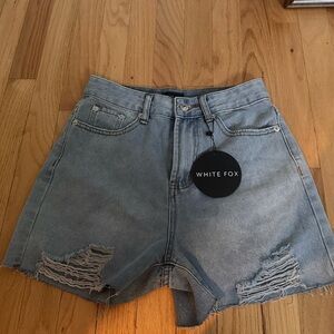 White Fox- denim shorts BRAND NEW